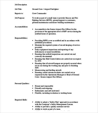 10+ Firefighter Job Description Templates - PDF, DOC