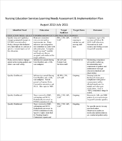 nursing-learning-needs-assessment-template