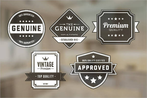 vector vintage badges