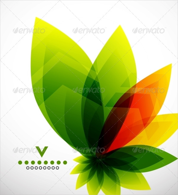 abstract flower template