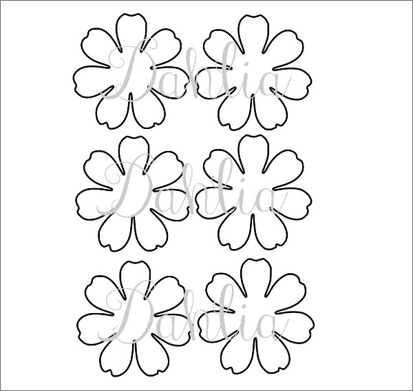 printable flower template
