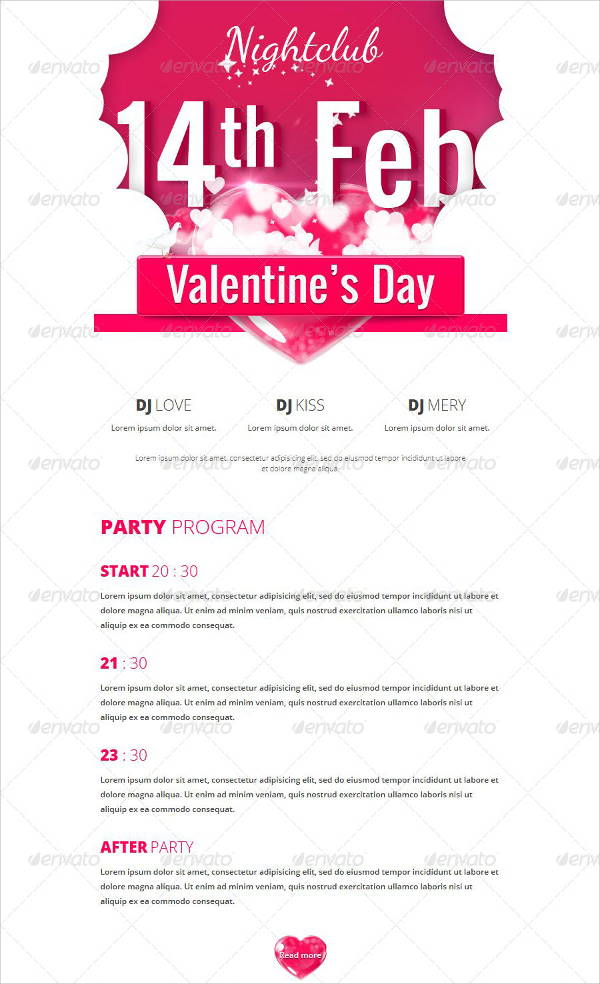 valentines day office email