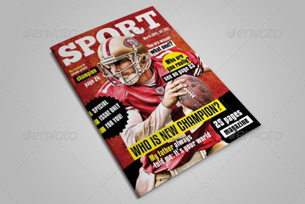 sport magazine with 25 pages