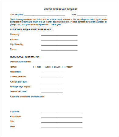 Bank Reference Letter Meaning