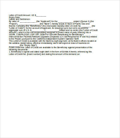 Ultility Reference Letter Credit Reference Letter - 9+ Free Word, PDF Documents Download
