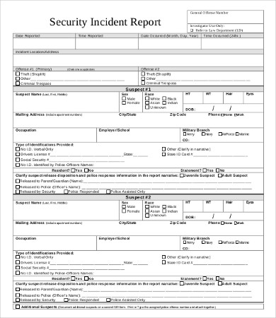 Police Report Template - 12+ Free Word, PDF Documents Download