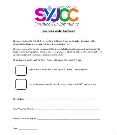 Permission Slip Templates - 17+ Free Word, PDF Documents Download