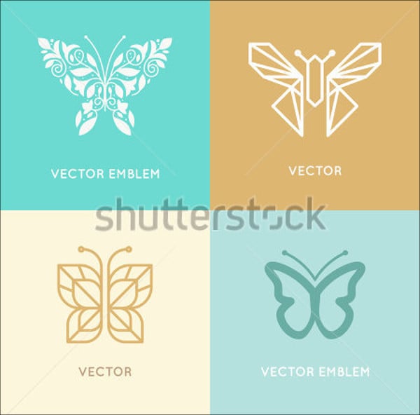 vector butterfly template