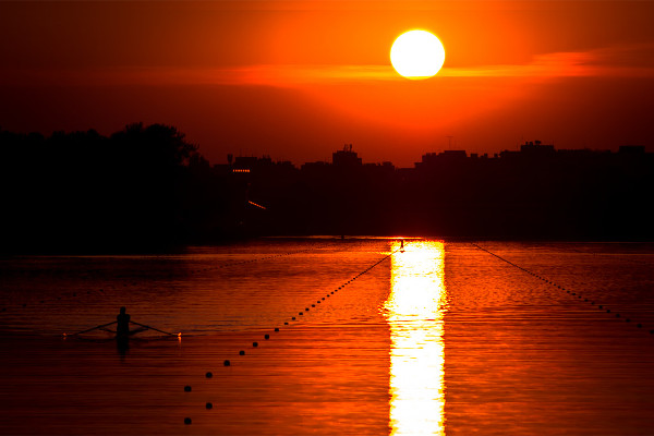 lake sunset photography