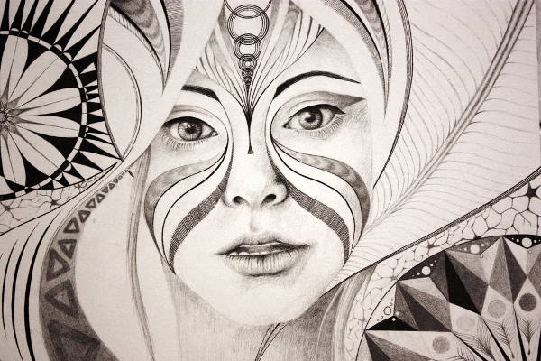 Draw A Beautiful Pencil Drawing Portrait Abstract Line Art | forum.iktva.sa