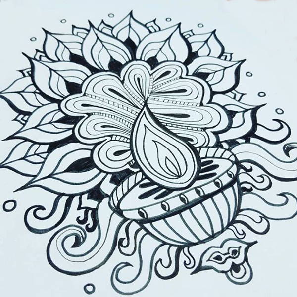 Samriddhi Sahu on Instagram: “Beard and swag 🤘 Timepass doodling, just coz  dramatic mood, cool weather,… | Boho art drawings, Scratchboard art, Disney  art drawings