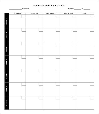 planner calendar template