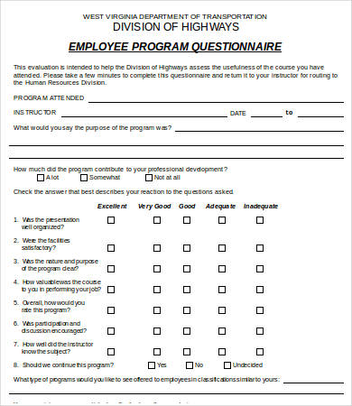 transportation employee evaluation form
