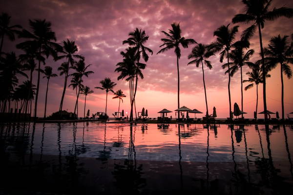 beach silhouette photography