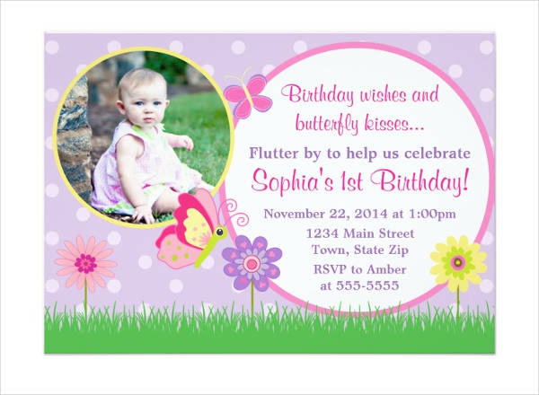 butterfly birthday invitation template