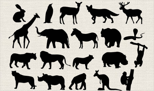 animal silhouette clip art