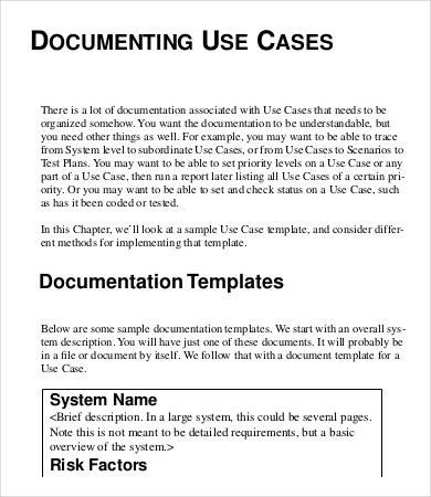 use case document template