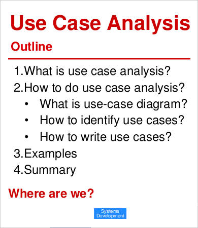 use case analysis