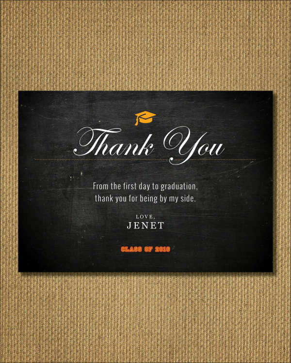 printable graduation thank you card template