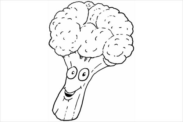 childrens vegetable coloring pages