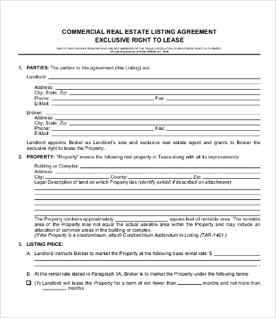 18+ Simple Commercial Lease Agreement Templates - Word, PDF, Pages