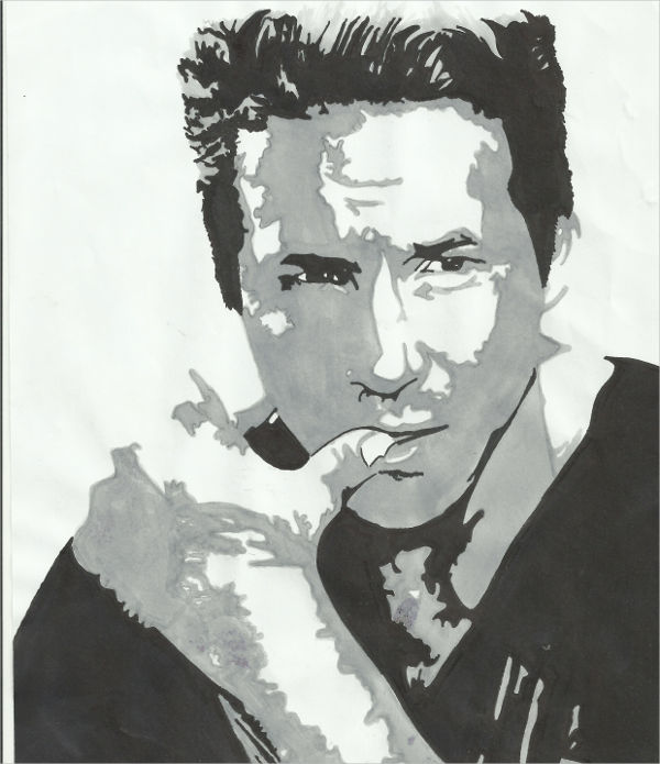 Stencil Art of Ryan Reynolds
