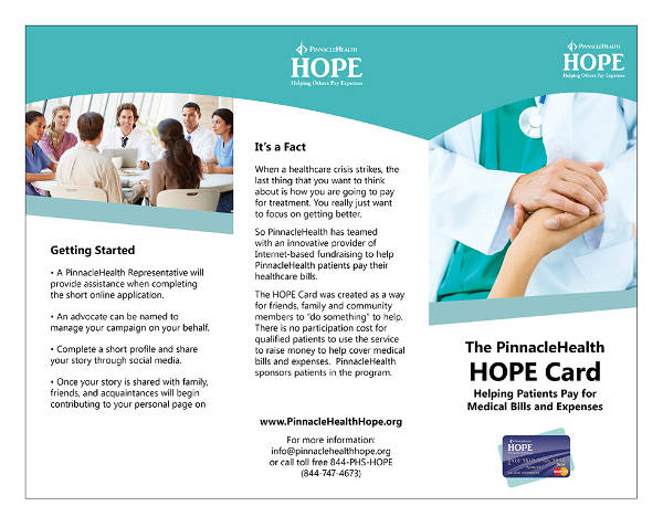 hospital fundraising brochure template