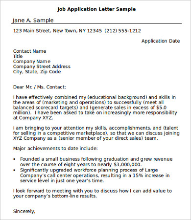 Sample Job Application - 7+Free Word, PDF Documents Download