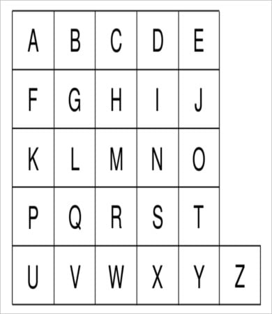 free printable block alphabet letters