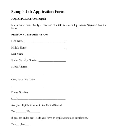 sample-job-application-form