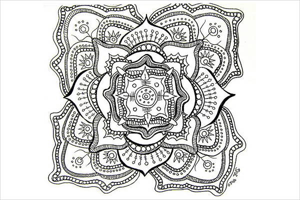 Free Printable Abstract Coloring Page for Adults