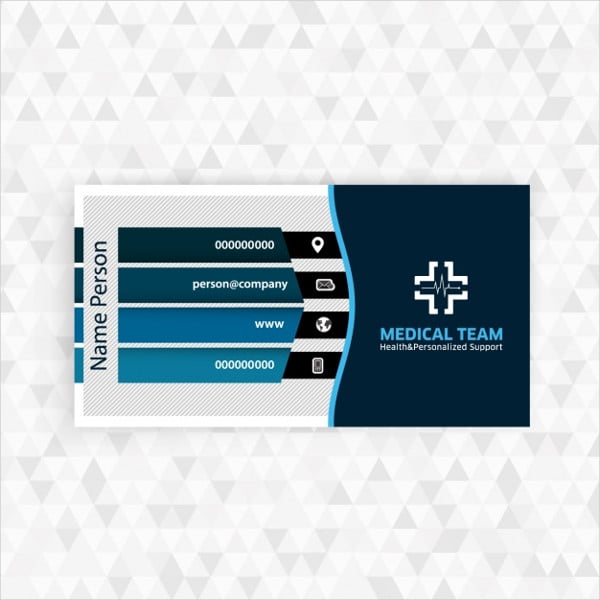medical business card template printable