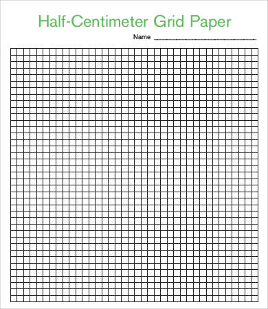 half centimeter grid paper
