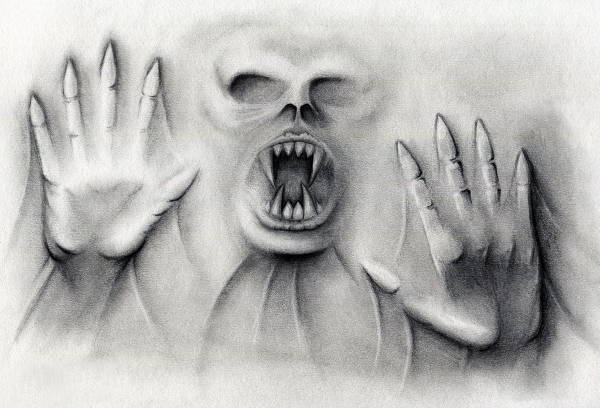 d scary drawing