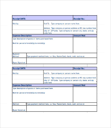 paid receipt template 22 free excel pdf format download free