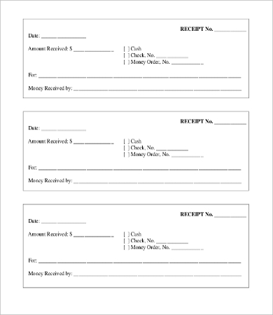 Paid Receipt Template - 22+ Free Excel, PDF Format Download
