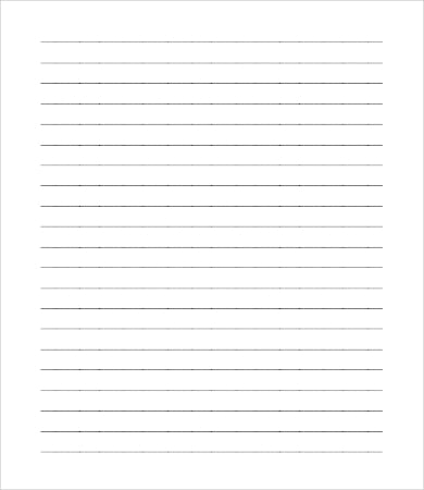 blank lined paper template