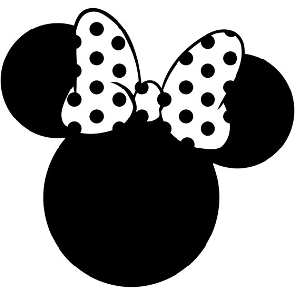 minnie mouse head silhouette