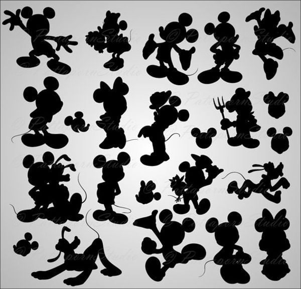 Download 6 Beautiful Minnie Mouse Silhouettes Free Premium Templates