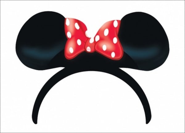 minnie mouse ears silhouette