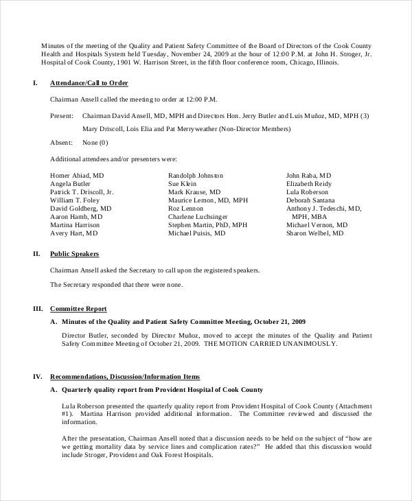 Safety Committee Meeting Template CC Alcala Norte