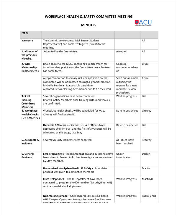 Monthly Safety Meeting Template from images.template.net