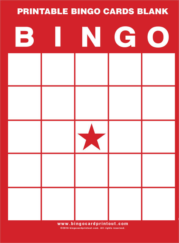 free printable bingo cards