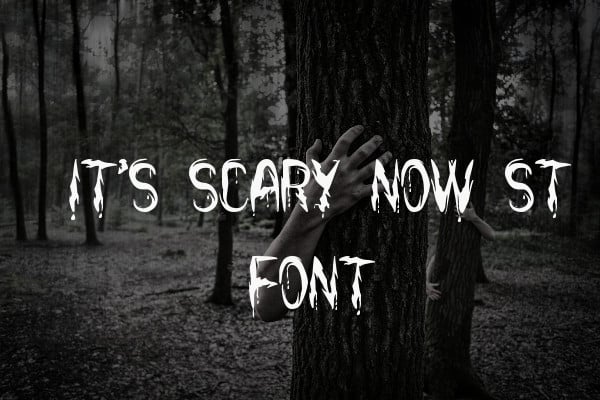 scary letter font