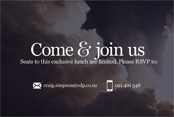 free email lunch invitation