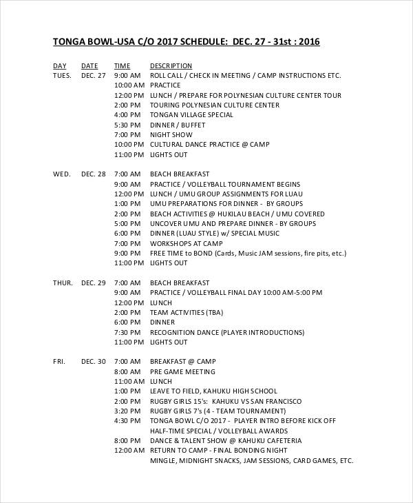 printable tonga bowl schedule