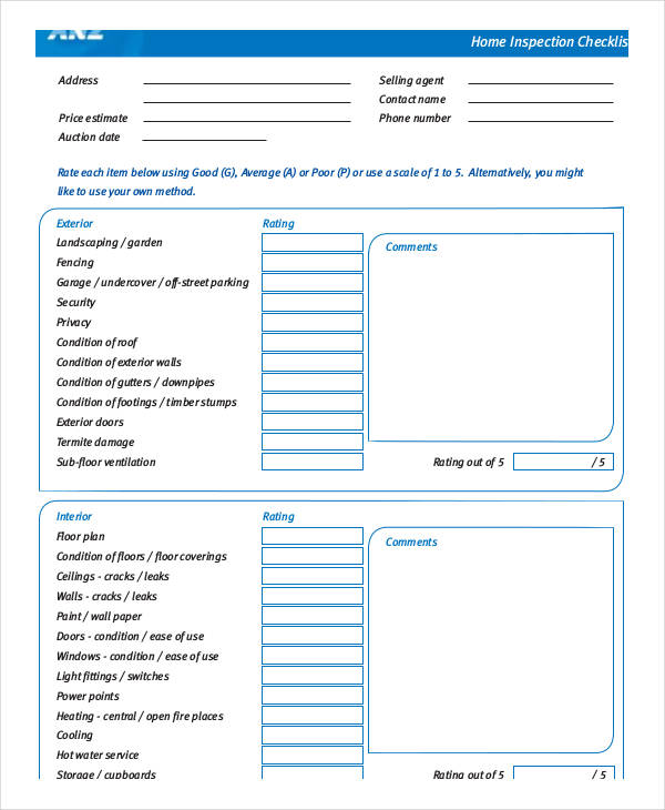 home-inspection-checklist-template-13-free-pdf-documents-download