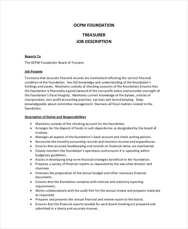 Forex officer job description
