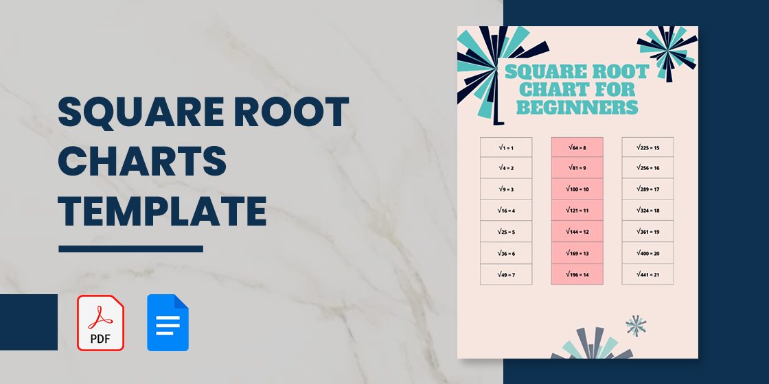 Square Root Chart - 16+ PDF Documents Download