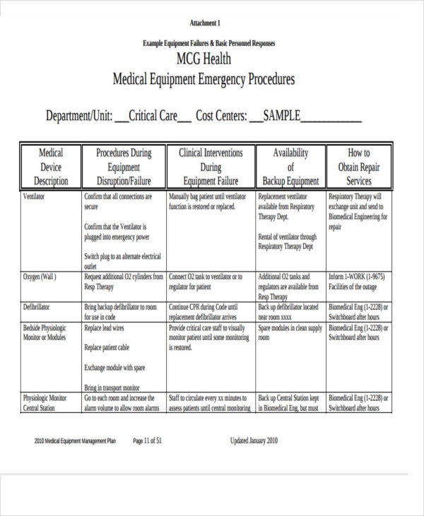 Equipment Tracking Templates